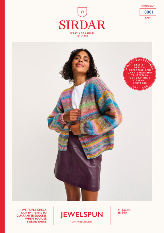 Sirdar Pattern 10801 - F258 Healing Crystal Cardigan - Product image