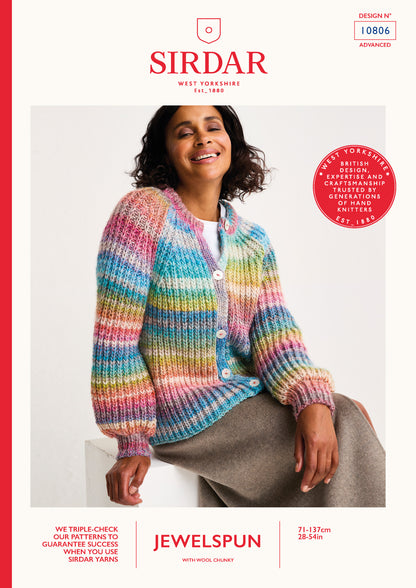 Sirdar Pattern 10806 - F258 Metamorphic Cadigan - Product image