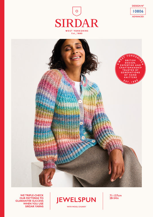Sirdar Pattern 10806 - F258 Metamorphic Cadigan - Product image