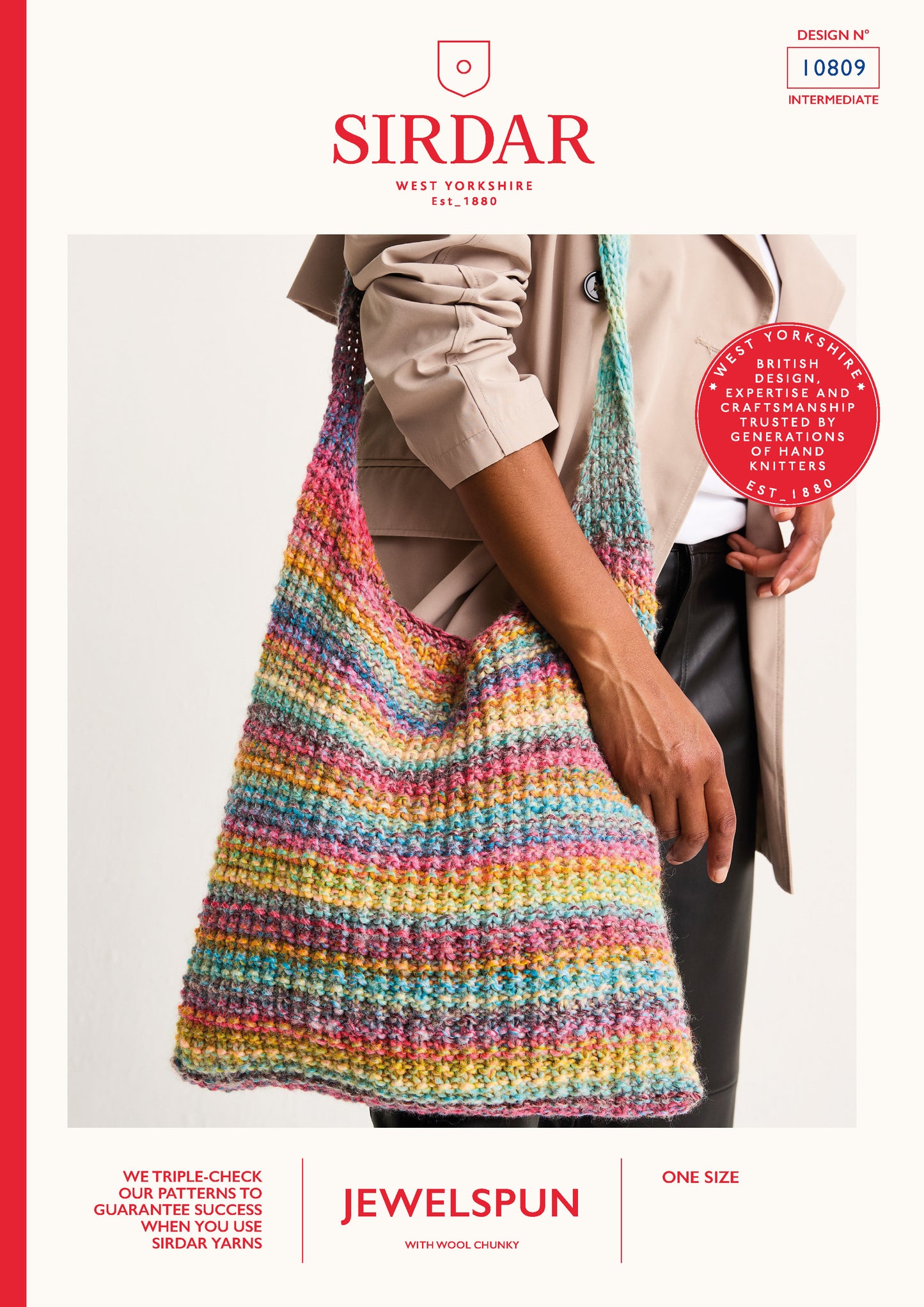 Sirdar Pattern 10809 - F258 Rippled Mineral Bag - Product image