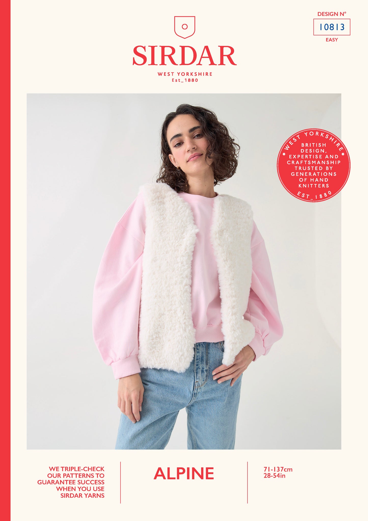 Sirdar Pattern 10813 - F227 Cosy Gilet - Product image