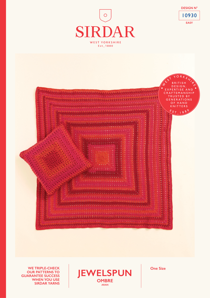 Sirdar Pattern 10930 - F262 Radiant Crochet Blanket - Sirdar