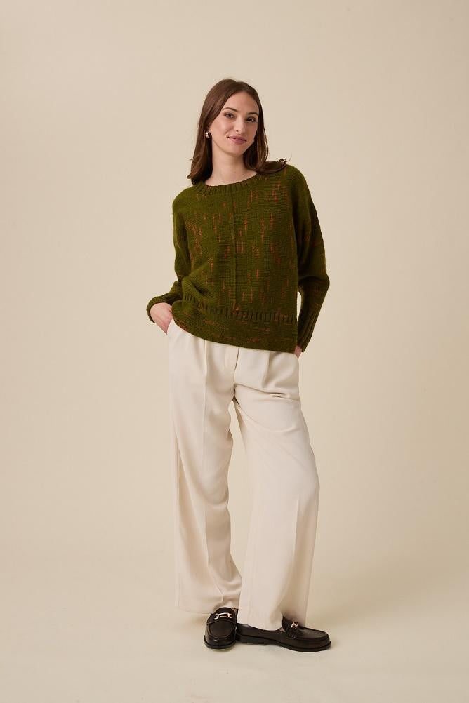 Sirdar Knitting Pattern 10963 - Glimmer Sideways Sweater in Embers