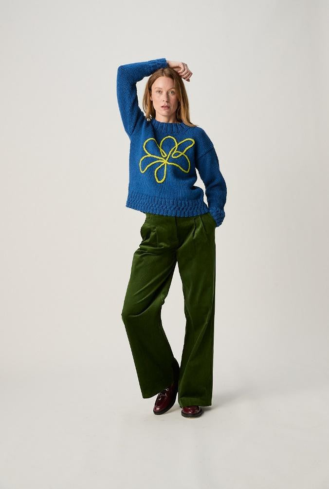 Sirdar Knitting Pattern 10968 - Honeycomb Hem Sweater in Loveful Bio Blend Chunky