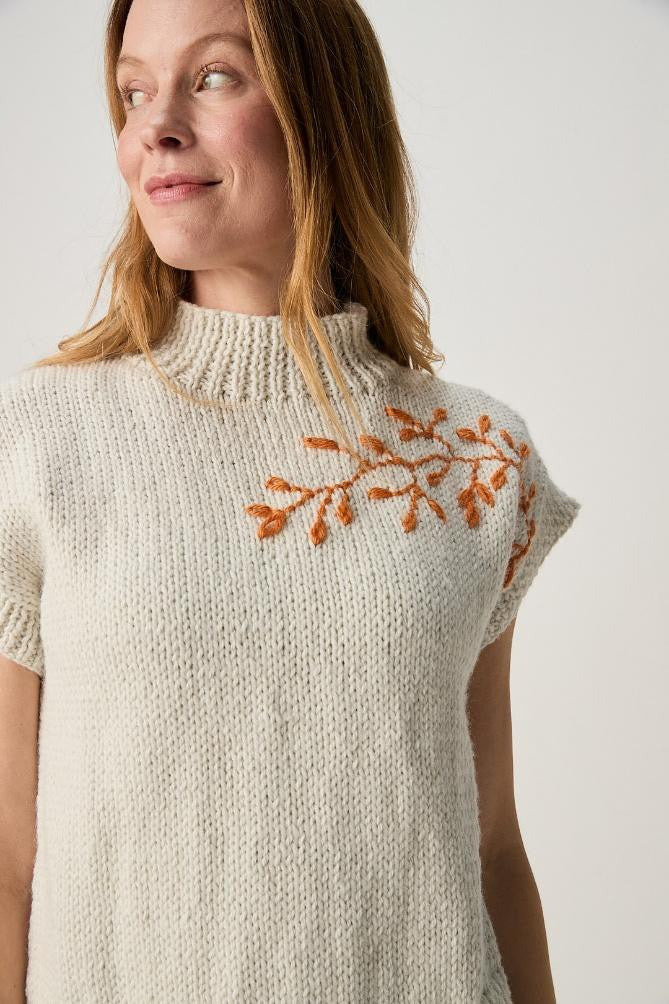 Sirdar Knitting Pattern 10969 - Branch Out Tank in Loveful Bio Blend Chunky
