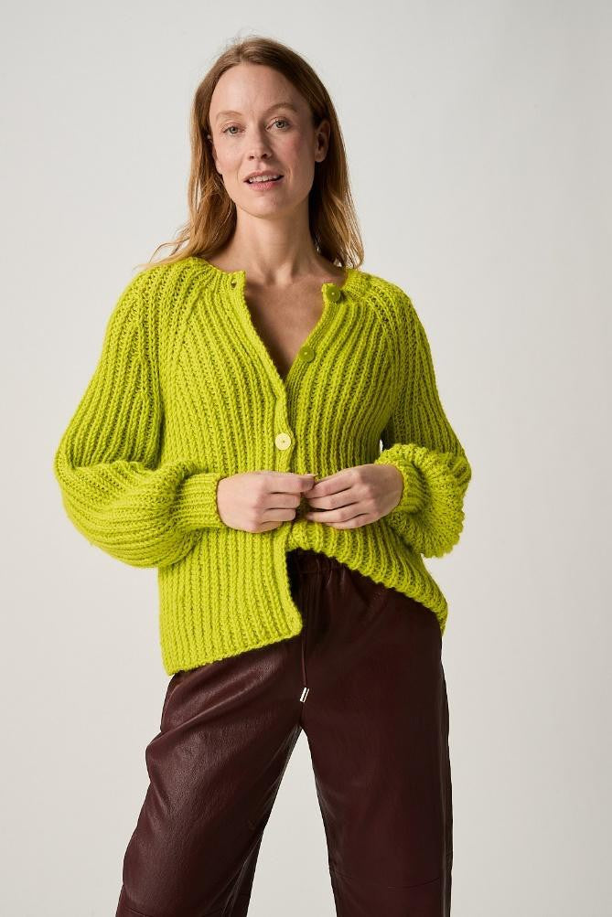 Sirdar Knitting Pattern 10971 - Cultivate Rib Cardigan in Loveful Bio Blend Chunky