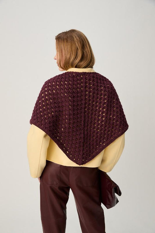Sirdar Knitting Pattern 10973 - Canopy Shawl in Loveful Bio Blend Chunky