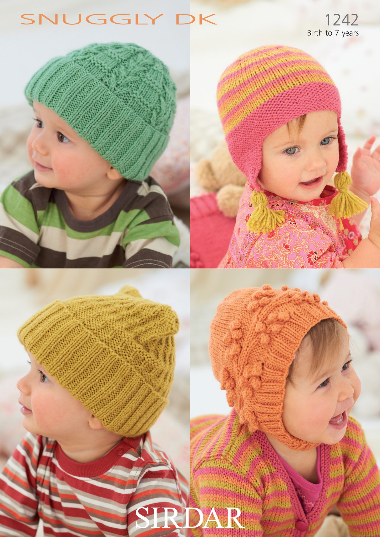 Sirdar Pattern 1242 - Baby & child' hats-Snuggly DK - Product image