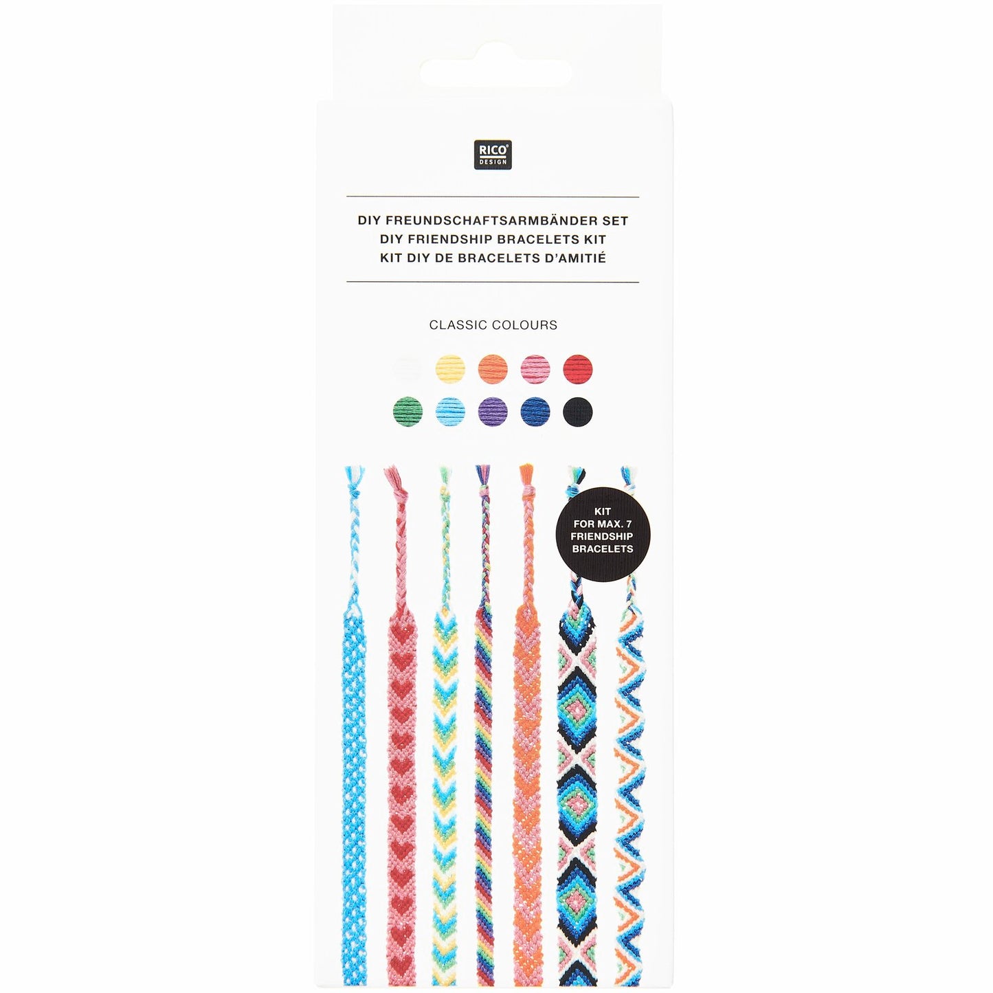 Rico DIY Friendship Bracelet Set - Classic Colours