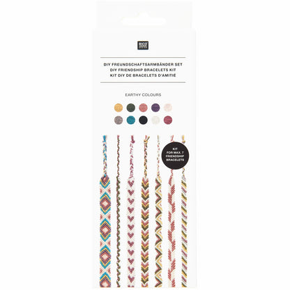 Rico DIY Friendship Bracelet Set - Earthy Colours