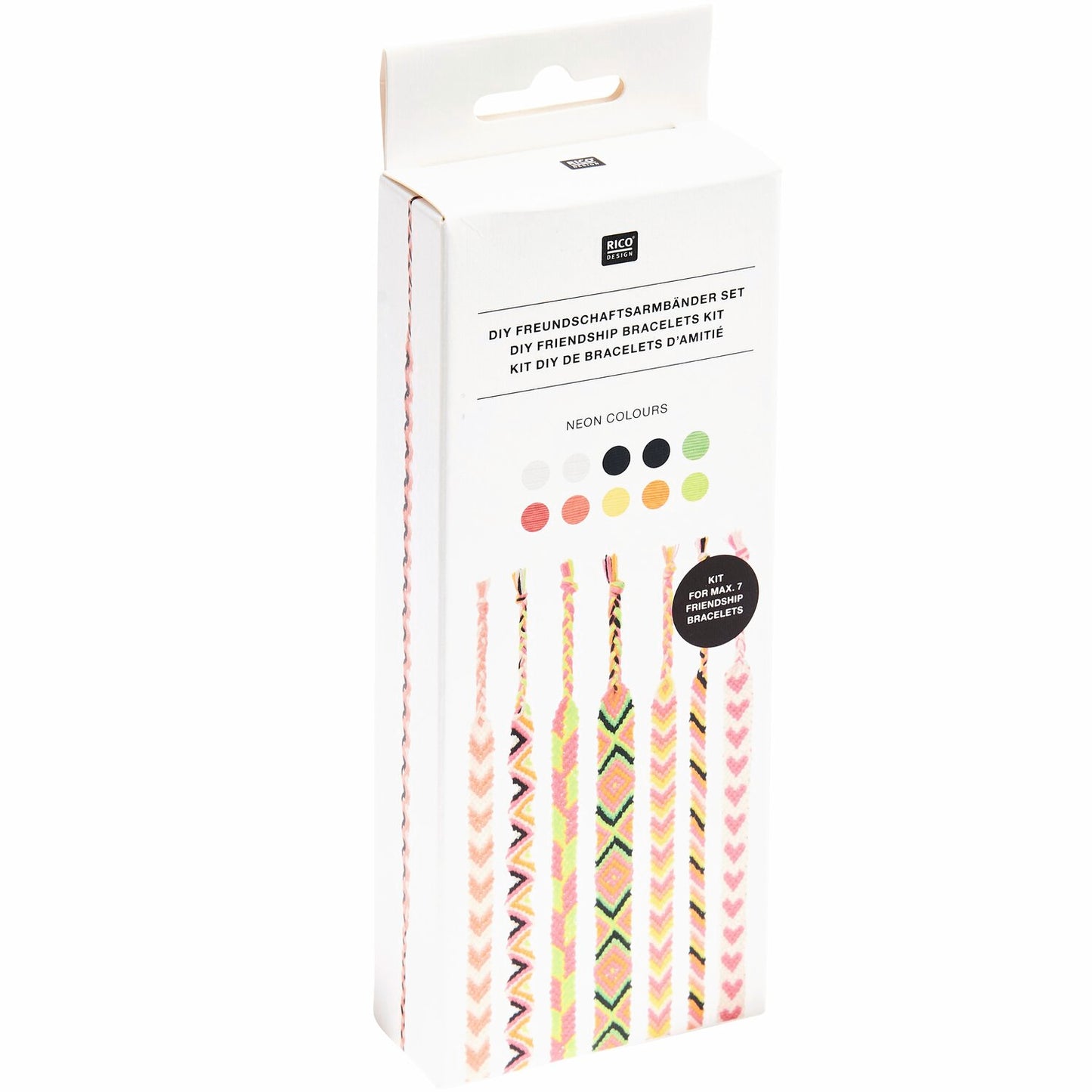 Rico DIY Friendship Bracelet Set - Neon Colours