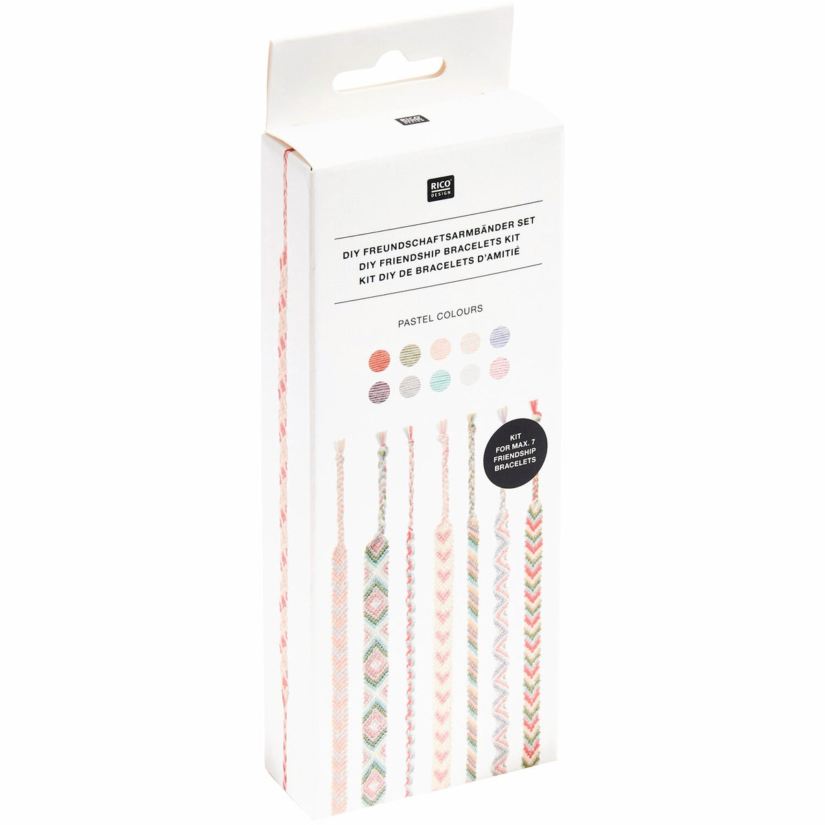 Rico DIY Friendship Bracelet Set - Pastel Colours