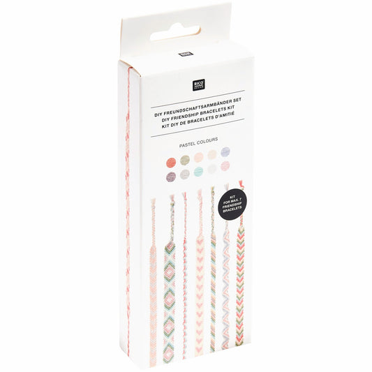 Rico DIY Friendship Bracelet Set - Pastel Colours