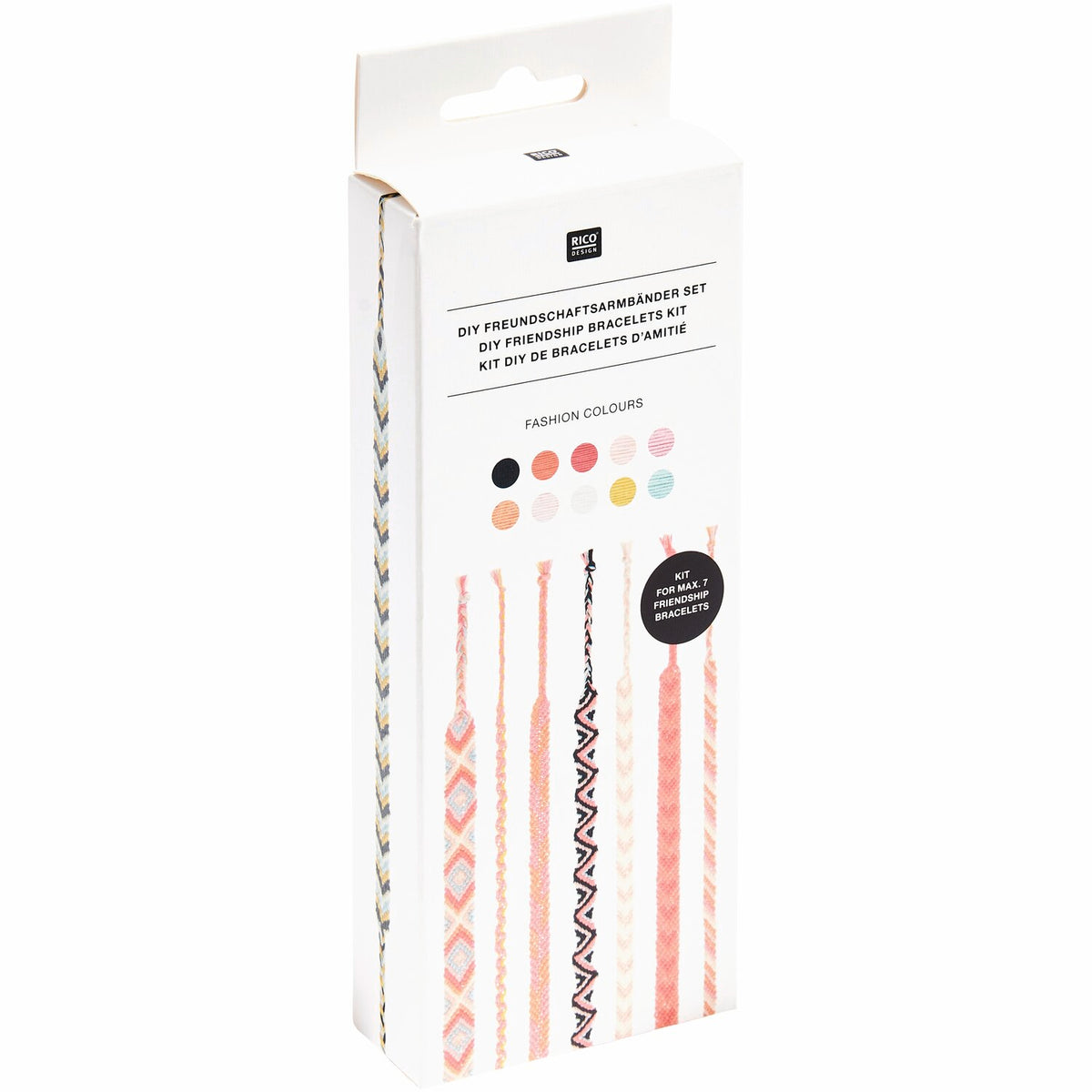 Rico DIY Friendship Bracelet Set - Fashion Colours