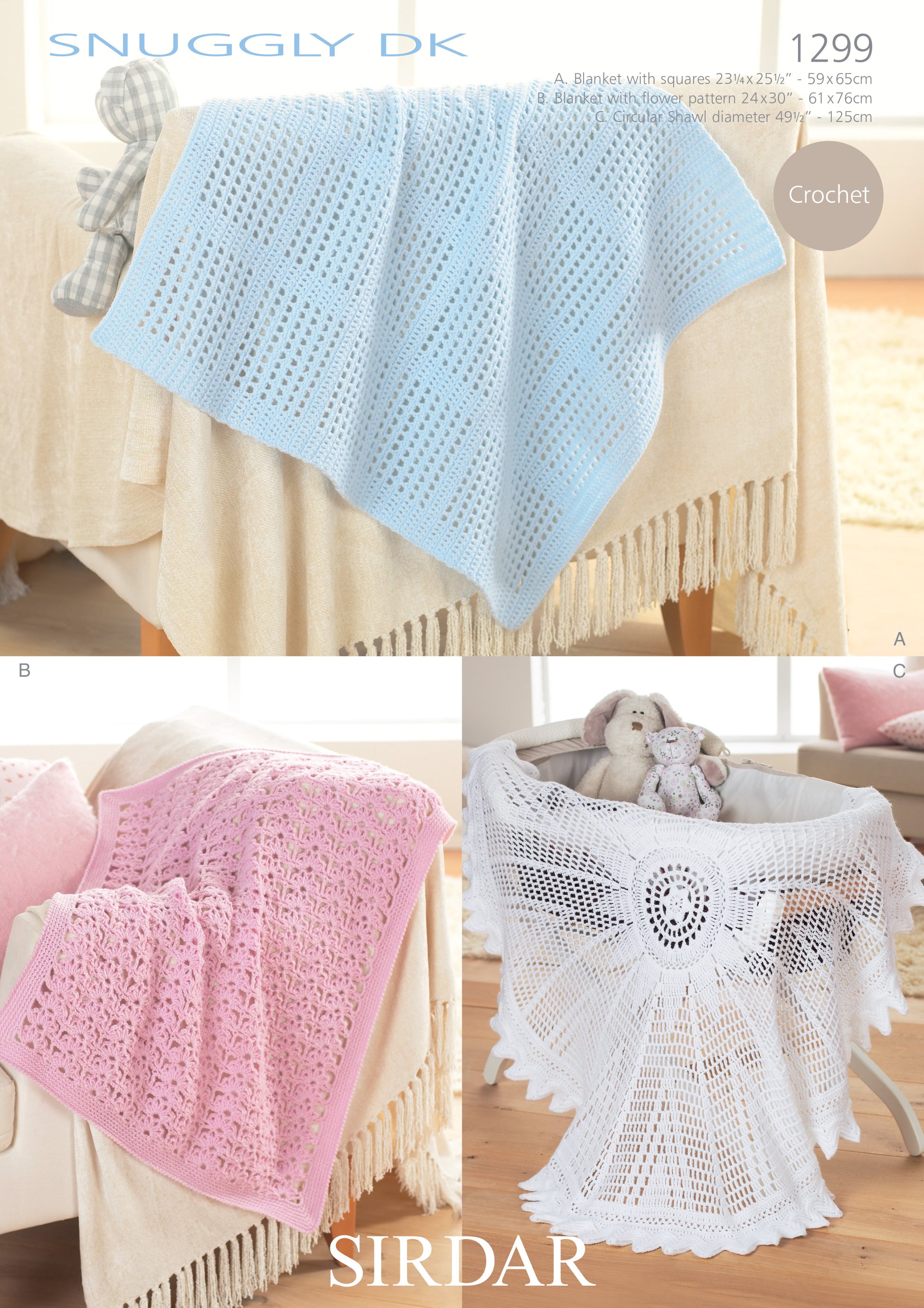 Sirdar Pattern 1299 - Blanket & shaSirdar snuggly DK - Product image