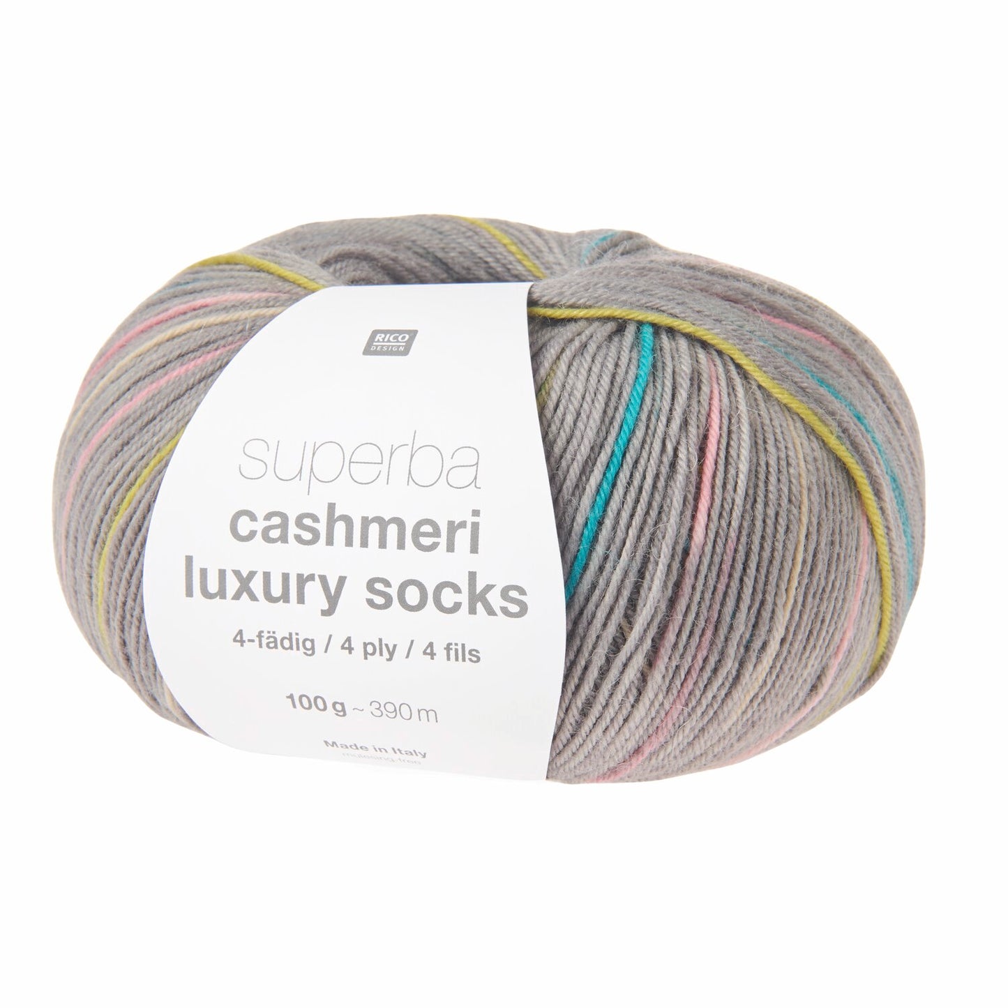 Rico Superba Cashmeri Luxury Socks 4 Ply Romantic Hues