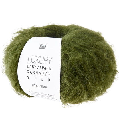 Rico Luxury Baby Alpaca Cashmere Silk Olive