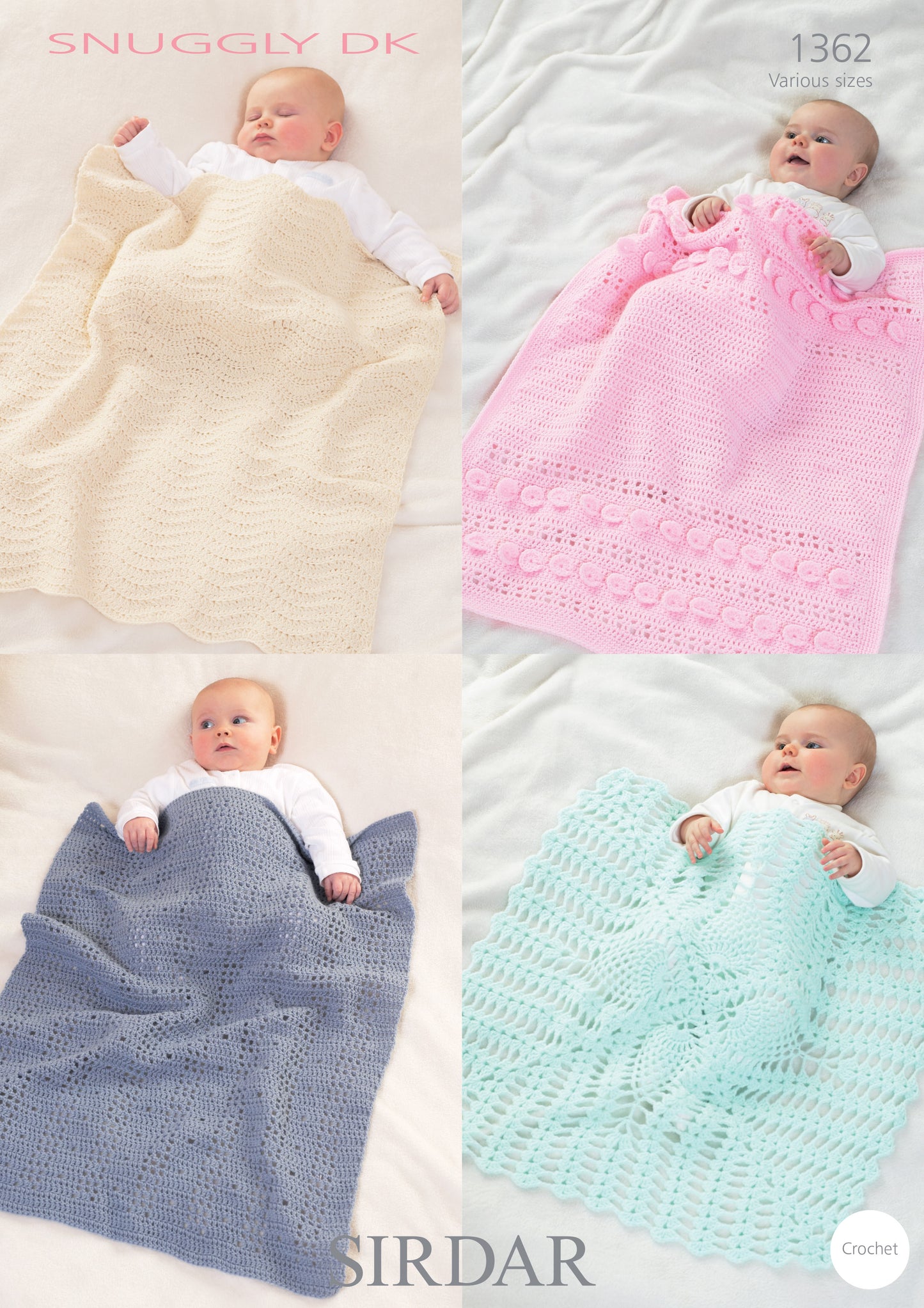 Sirdar Pattern 1362 - Blankets-Sirdar snuggly DK - Product image