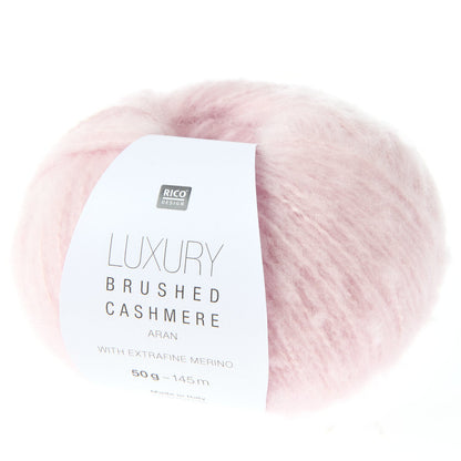 Rico Luxury Brushed Cashmere Aran Pink