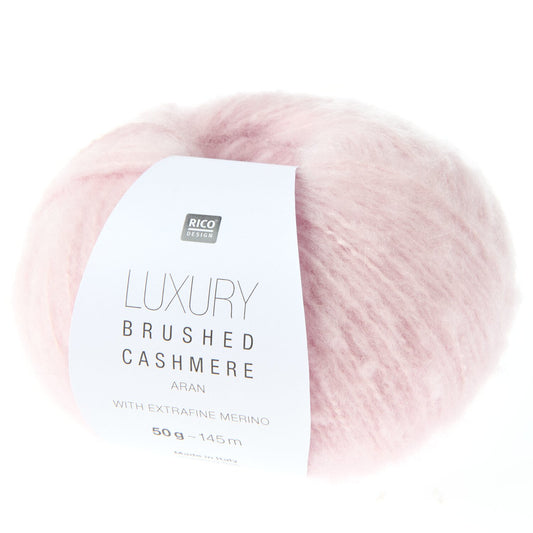 Rico Luxury Brushed Cashmere Aran Pink
