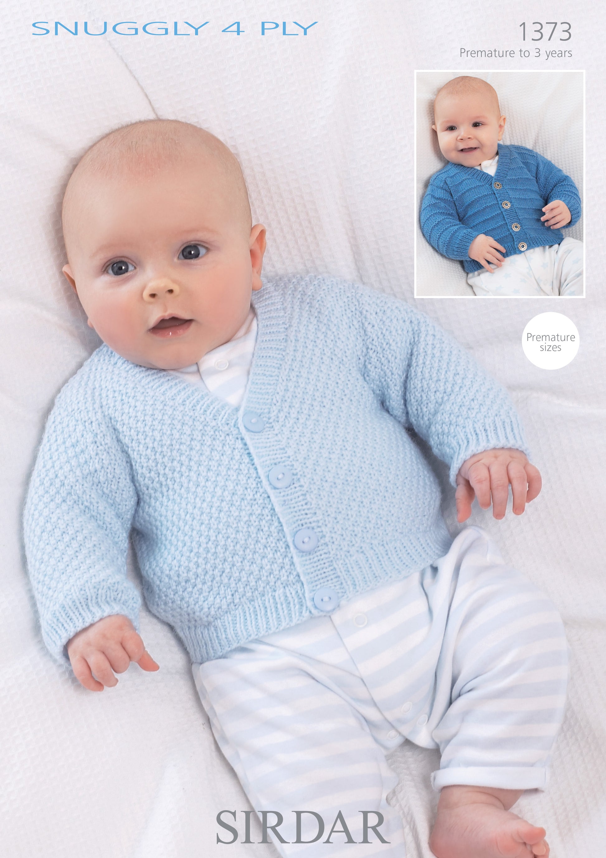 Sirdar Pattern 1373 - Cardigans-Sirdar snuggly 4 ply - Product image