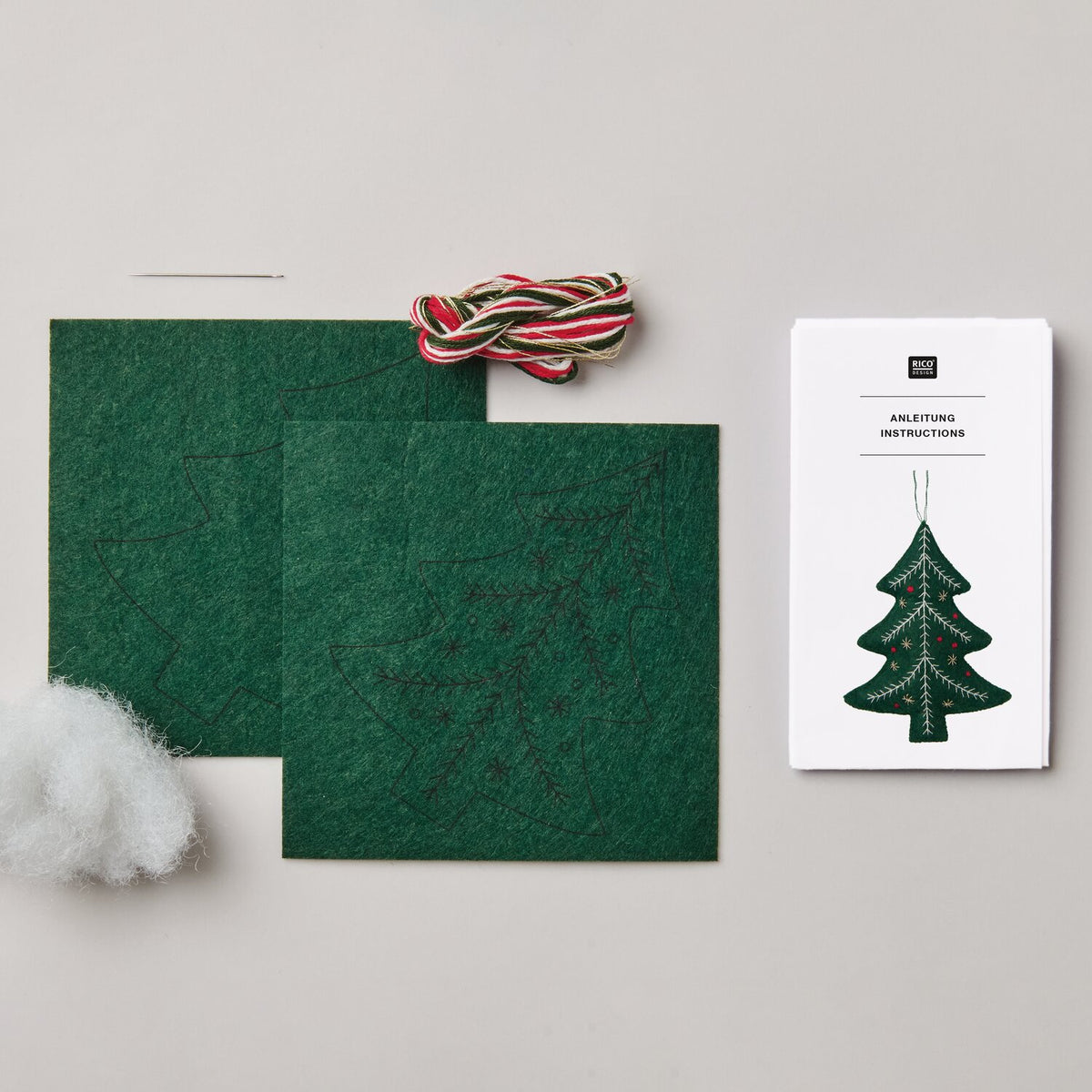 Rico Embroidery Kit - Felt Ornament - Christmas Tree