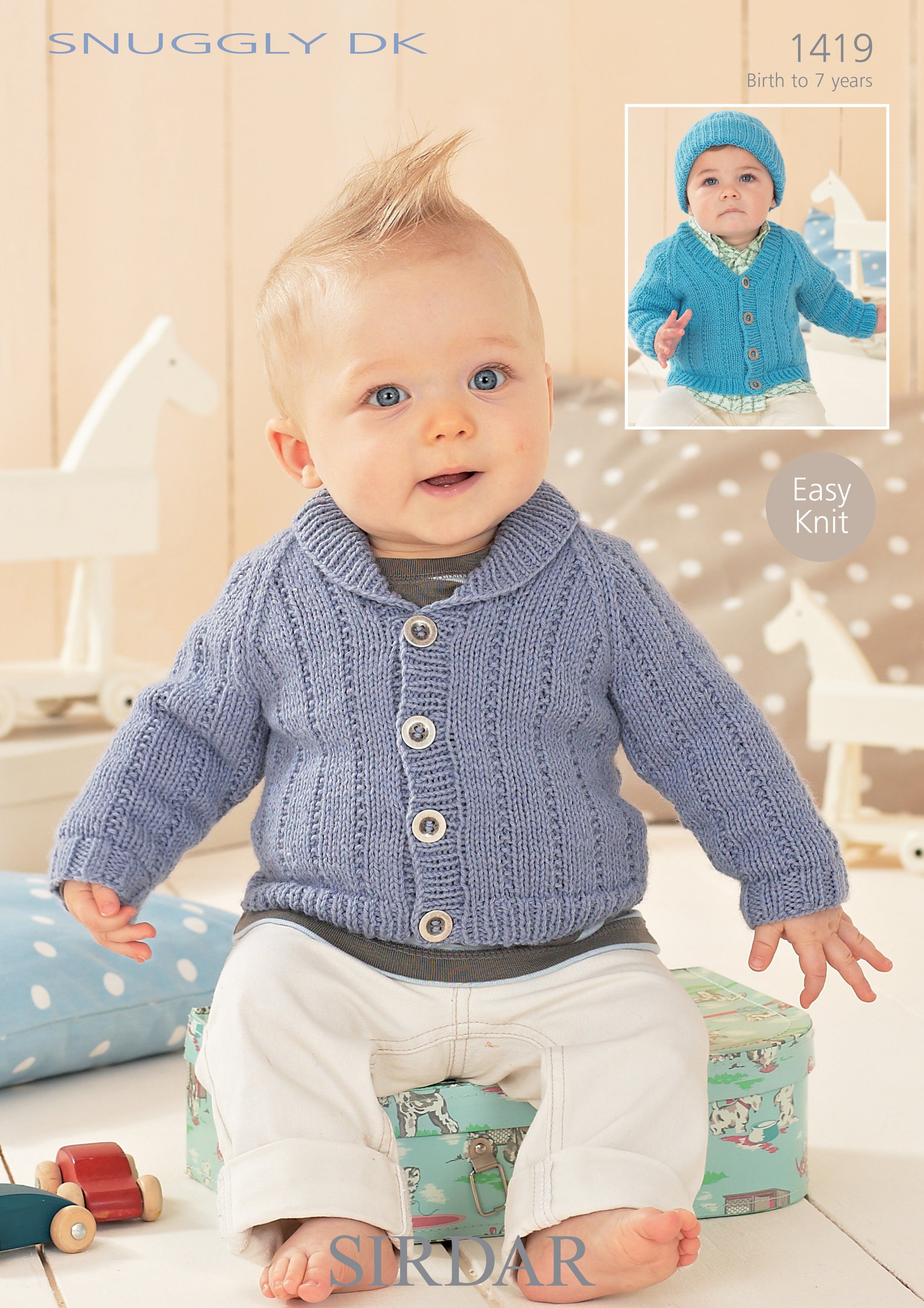 Sirdar Pattern 1419 - Cardigans & hat-Sirdar snuggly DK - Product image