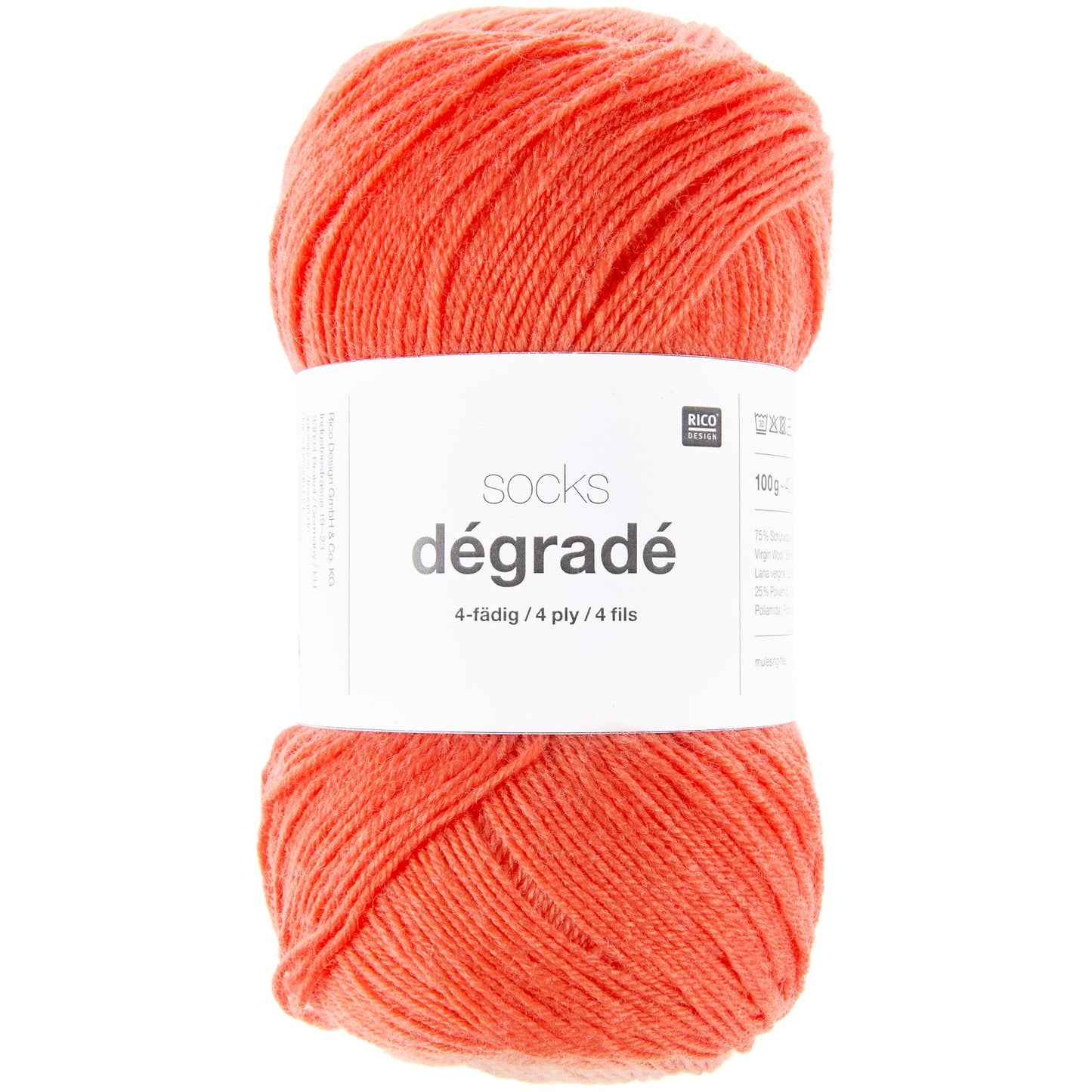 Rico Socks Degrade 4 Ply Red
