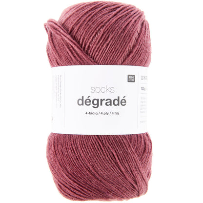 Rico Socks Degrade 4 Ply Burgundy
