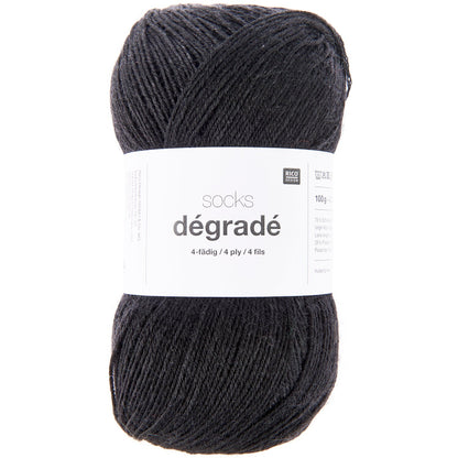 Rico Socks Degrade 4 Ply Black