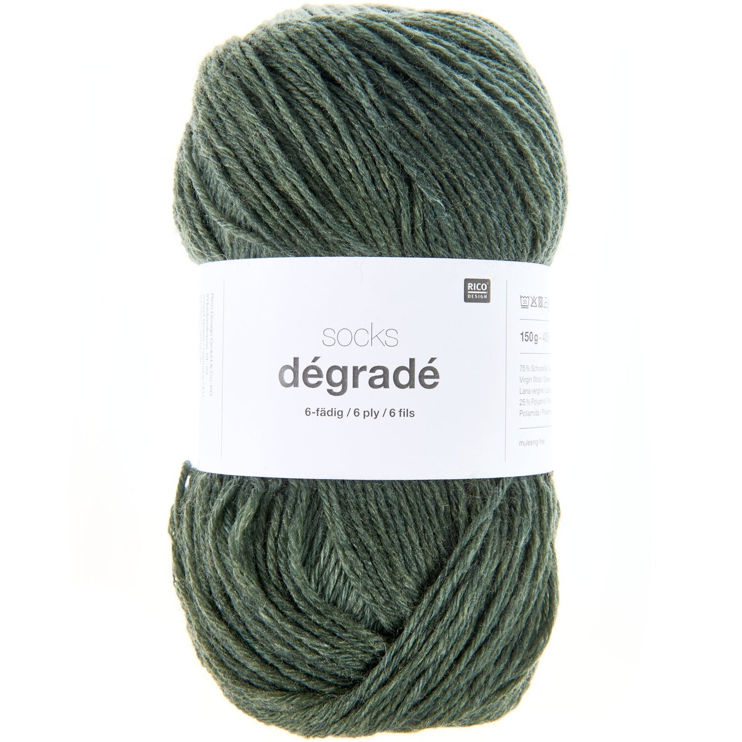 Rico Socks Degrade 6 Ply Olive
