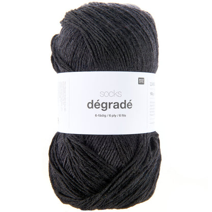 Rico Socks Degrade 6 Ply Black