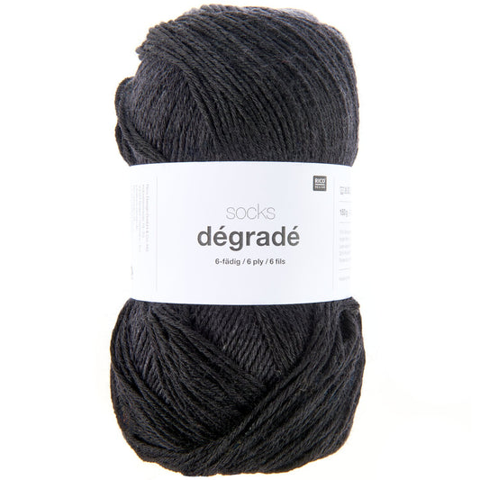 Rico Socks Degrade 6 Ply Black