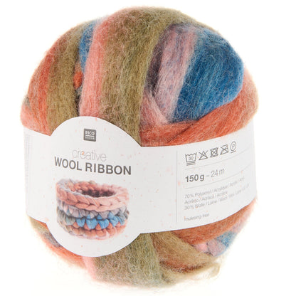 Rico Creative Wool Ribbon Terra