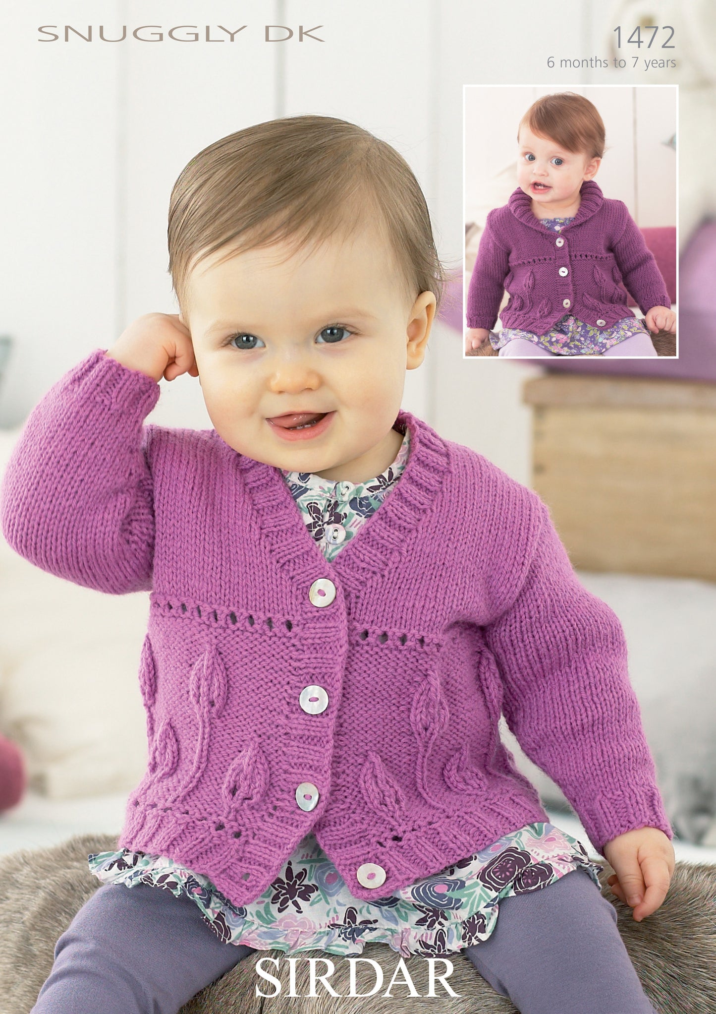 Sirdar Pattern 1472 - Girls cardigans- S