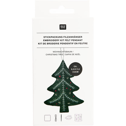 Rico Embroidery Kit - Felt Ornament - Christmas Tree