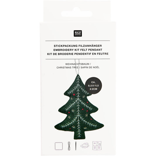 Rico Embroidery Kit - Felt Ornament - Christmas Tree