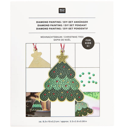 Rico Diamond Painting DIY Kit - Christmas Tree Pendant