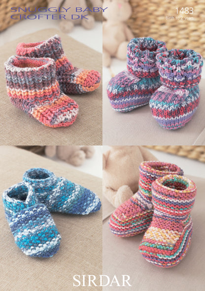 Sirdar Pattern 1483 - Booties,shoes & bo