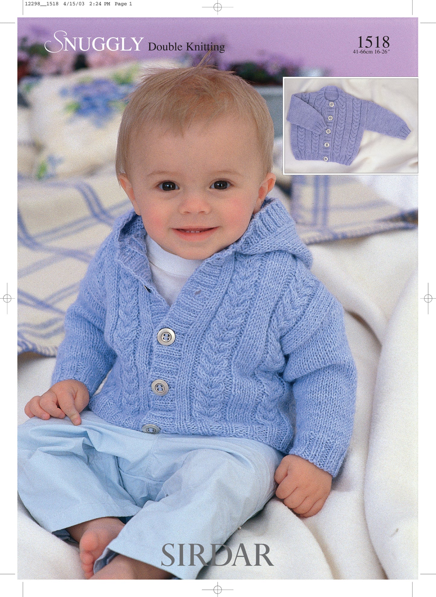Sirdar Pattern 1518 - Cardigan-Snuggly DK - Product image