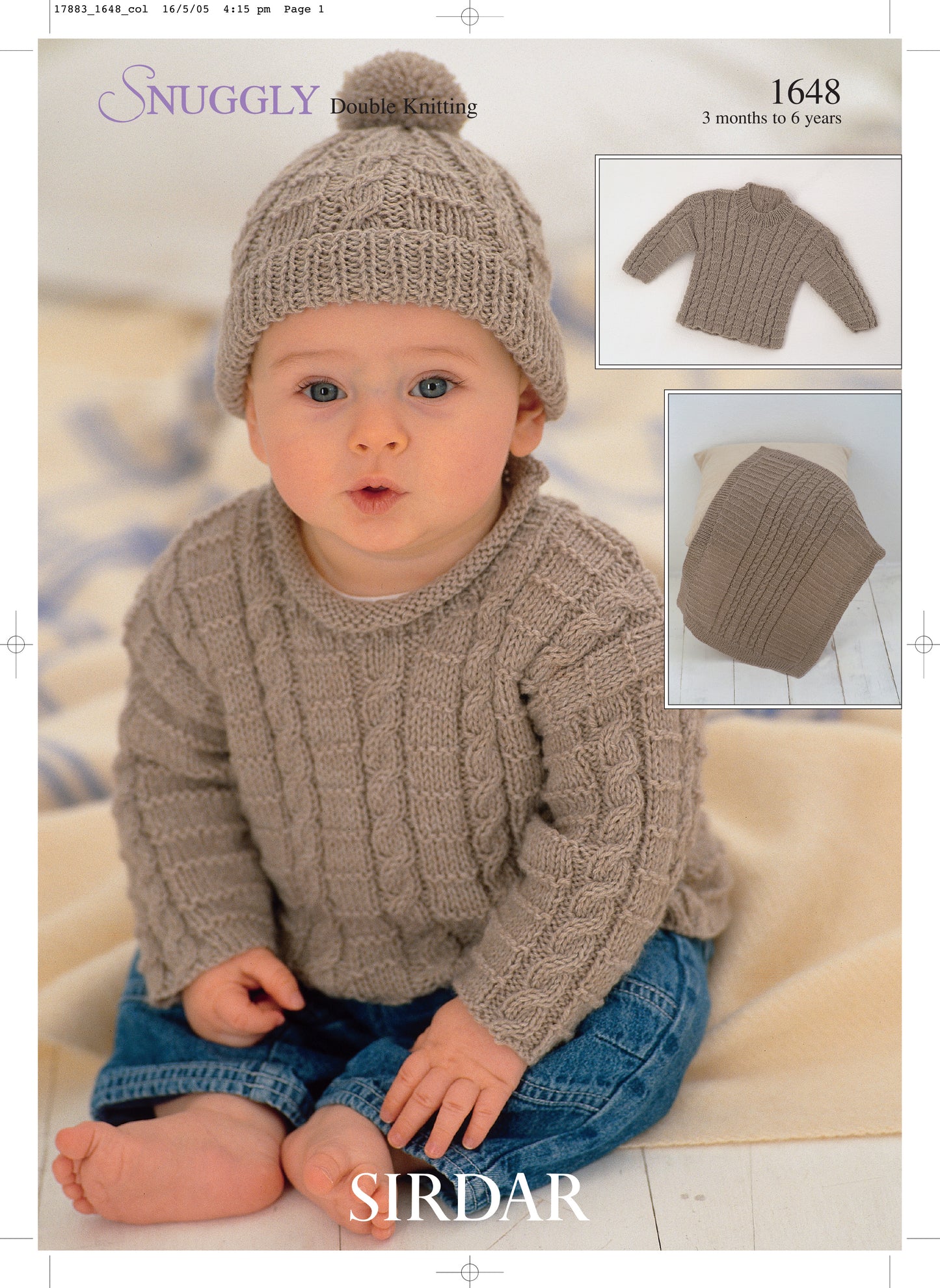Sirdar Pattern 1648 - Sweaters, hat & blanket-Sirdar DK - Product image