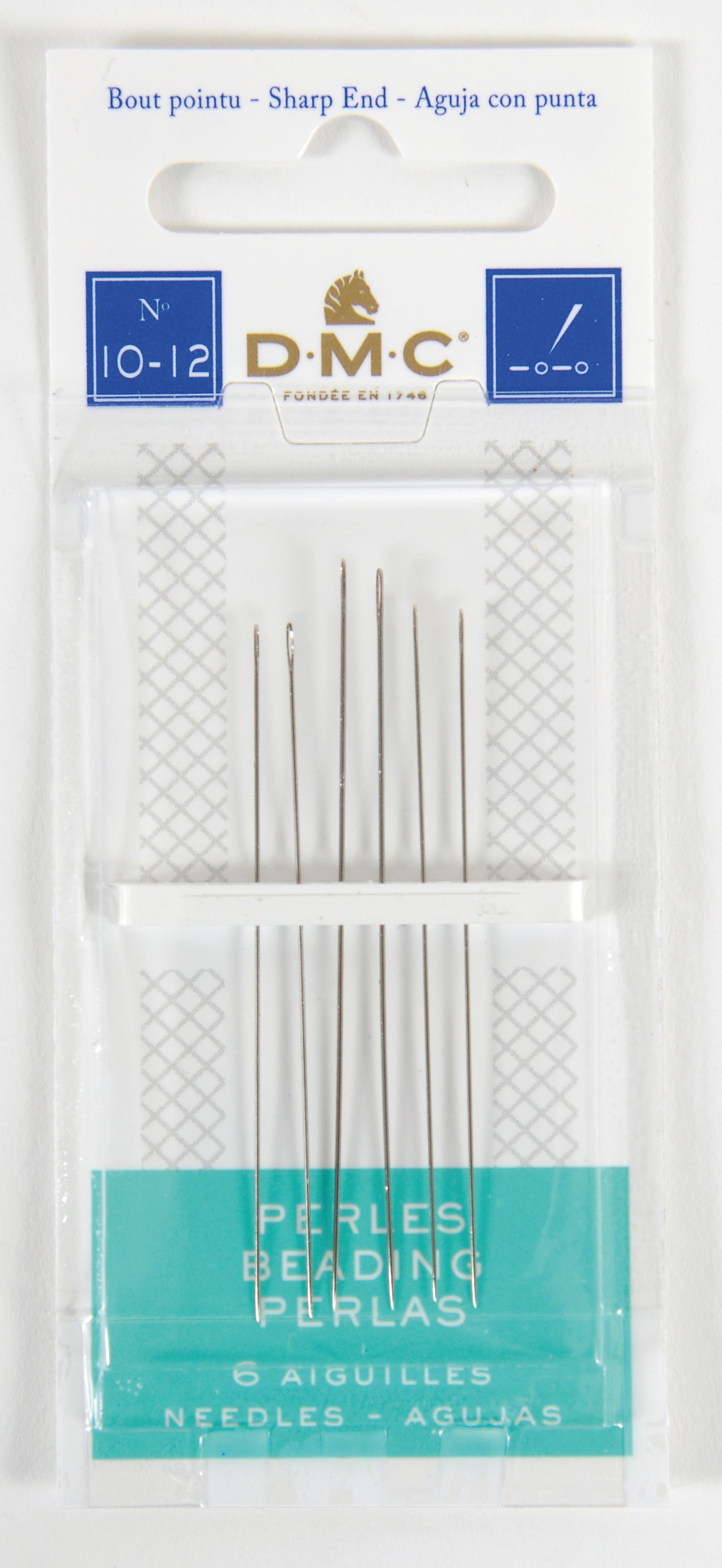 Dmc beading needles no 10-12