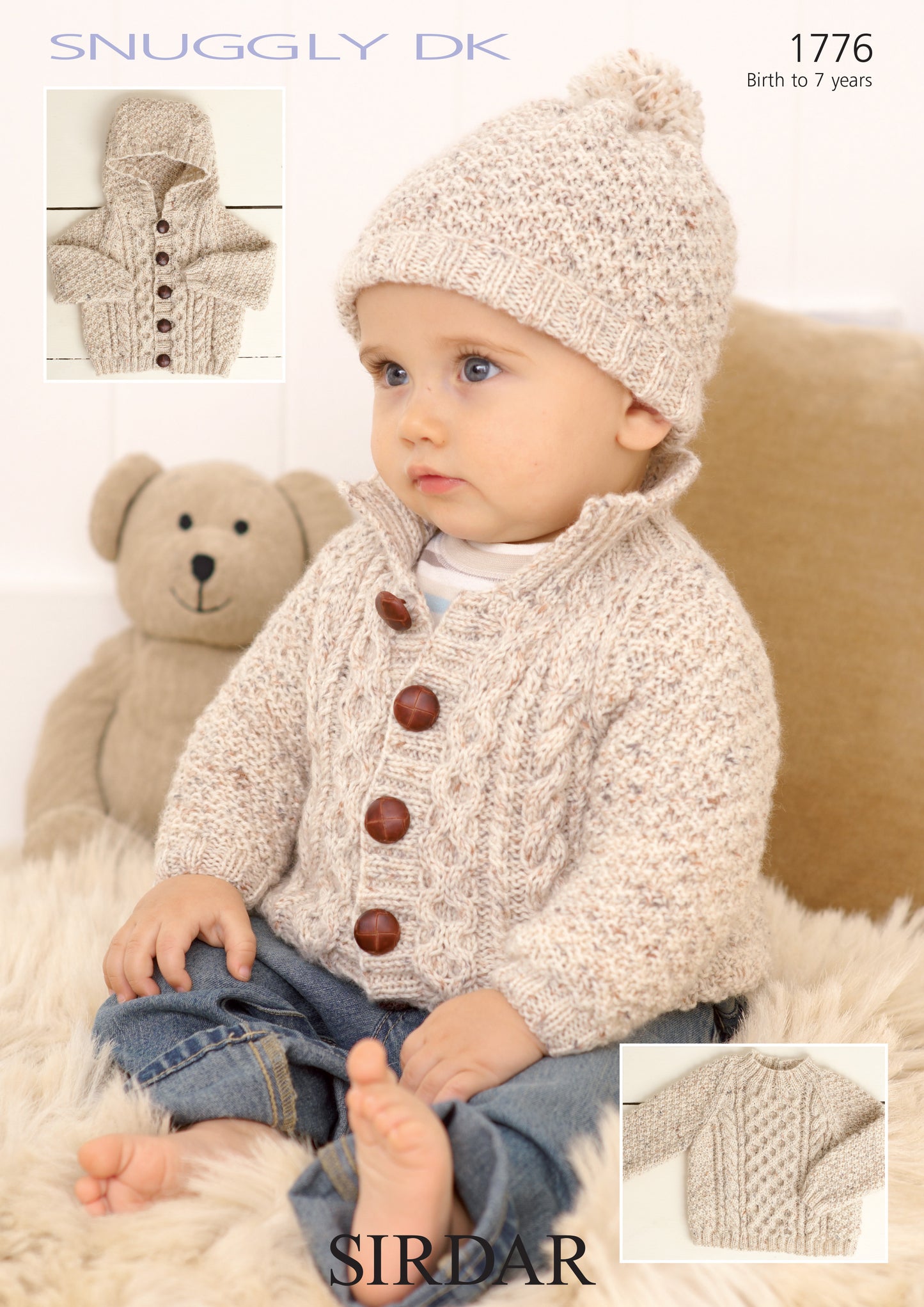 Sirdar Pattern 1776 - Sweater, jacket & hat-Sirdar snuggly DK - Product image