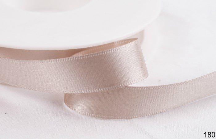 Mink Taupe Wired Double Faced Satin Ribbon 38mm x 25m (Art 12102)