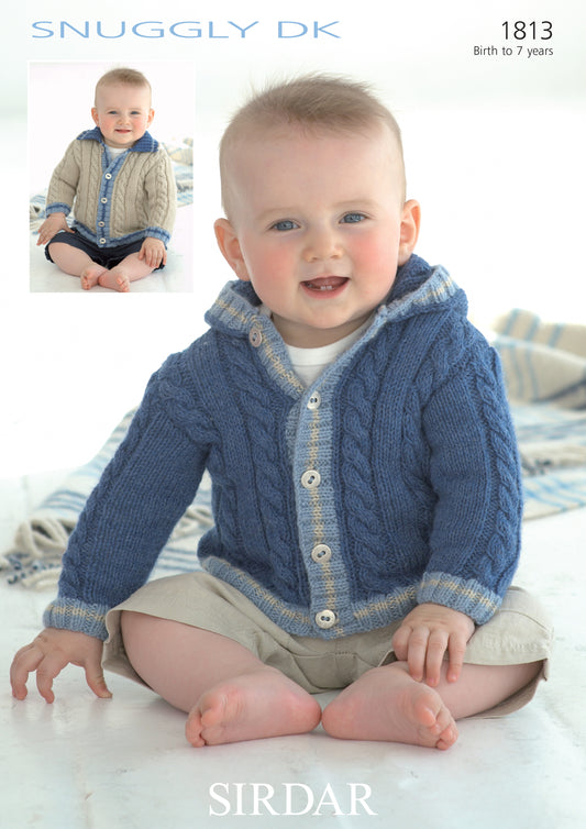 Sirdar Pattern 1813 - Jackets-Sirdar snuggly DK - Product image