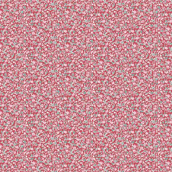 Petals Pink - Petite Fleur quilting fabric by Makower UK