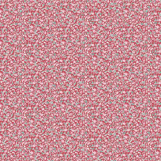 Petals Pink - Petite Fleur quilting fabric by Makower UK