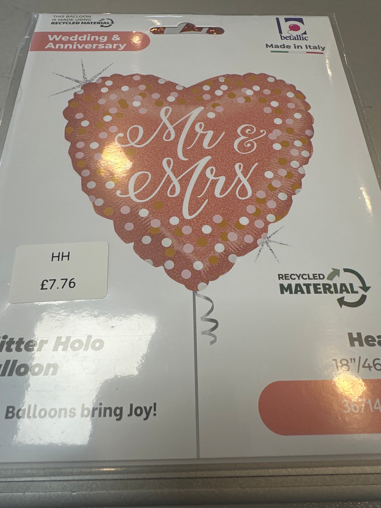 Mr & Mrs Helium Balloon 18”