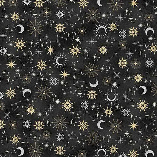 Makower UK Charmed - Galaxy Black