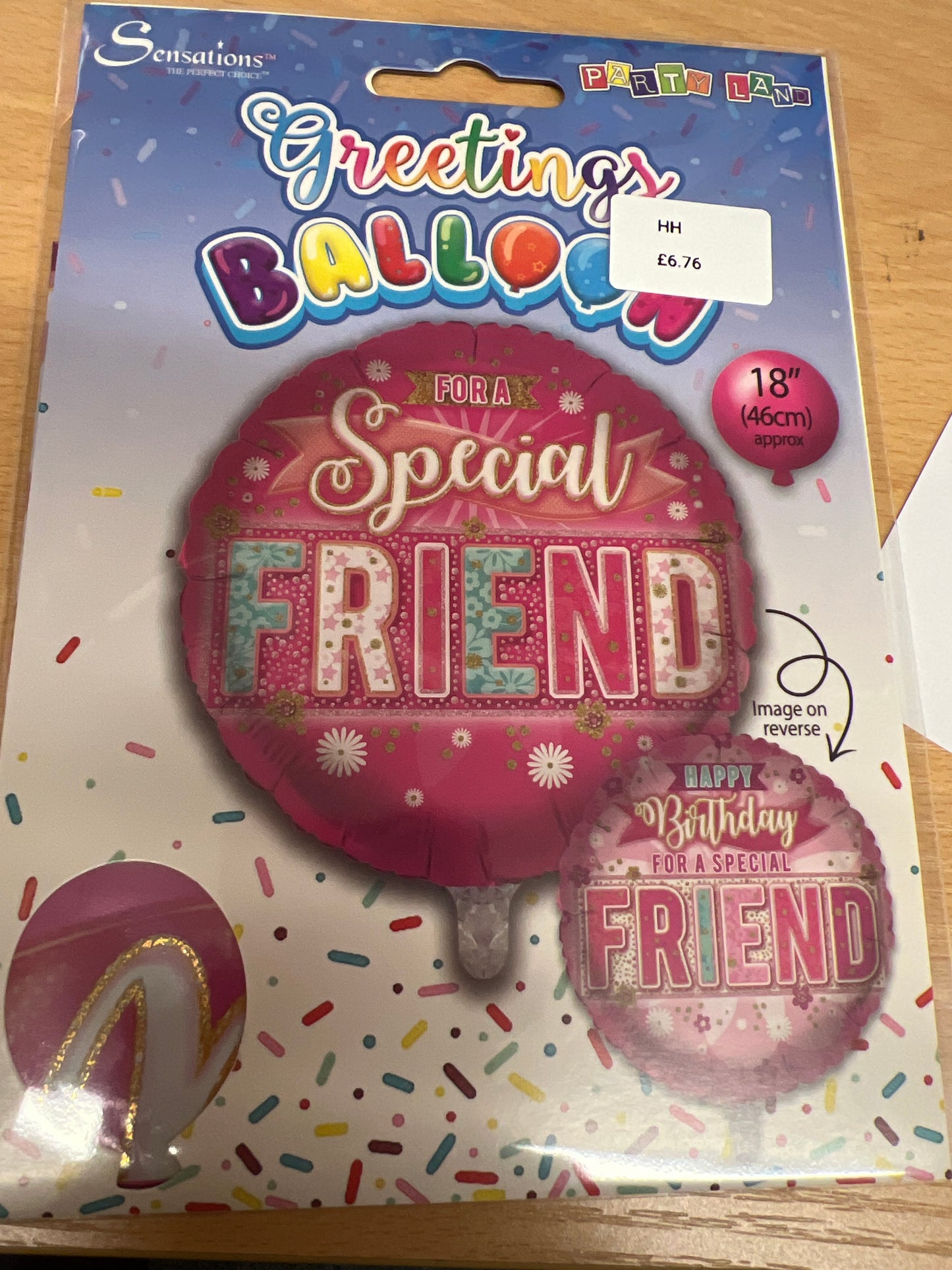 Special friend helium balloon